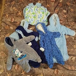 Boys NB to 9M winter sleepers